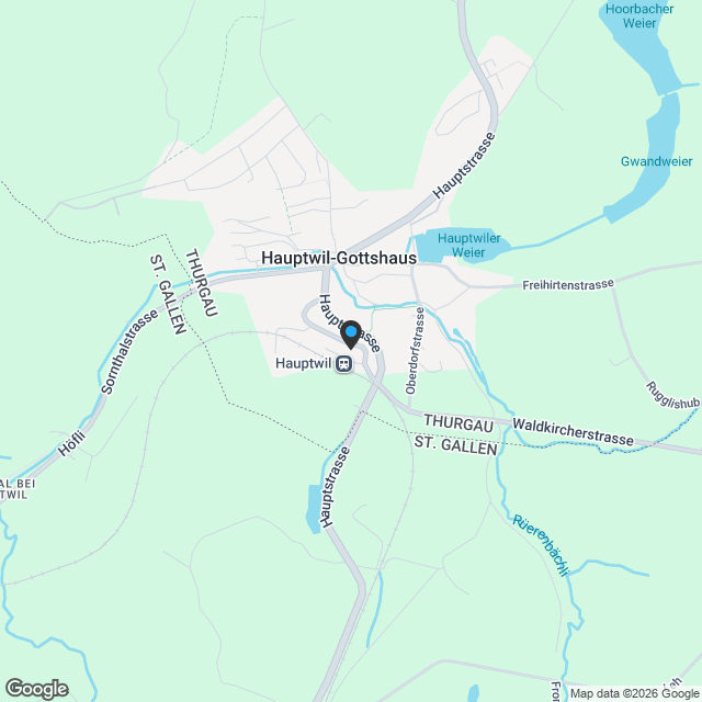 Neubau "BAHNHÖFLI" in Hauptwil - Karte