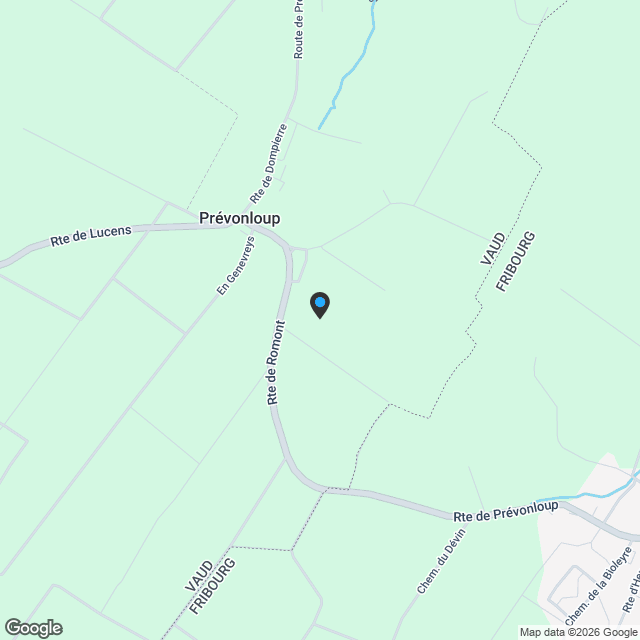 Appartement neuf de 5.5 pièces duplex avec grand balcon à vendre à Prévonloup - Karte