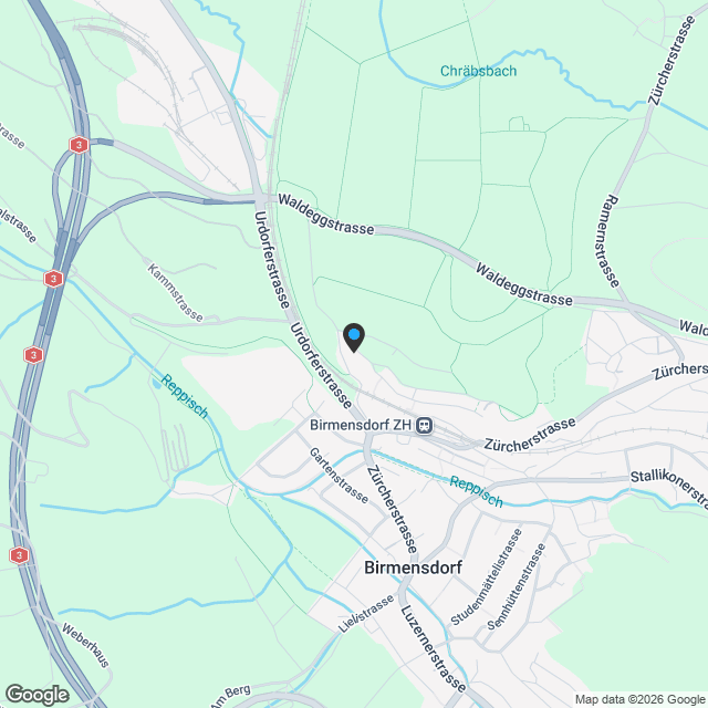 Moderne 3.5-Zimmer-Gartenwohnung  The View Residence, Birmensdorf - Karte