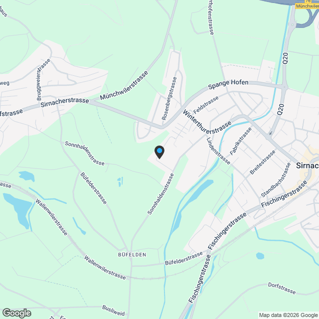Neubau Eigentumswohnungen "Sonnenfeld" Im Brüel 4, Sirnach - Karte