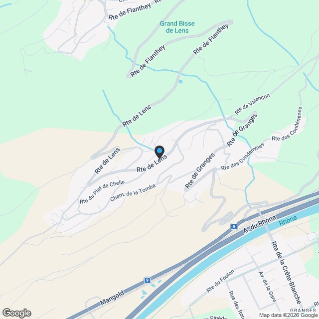 Jardins de Chelin à Flanthey - Karte