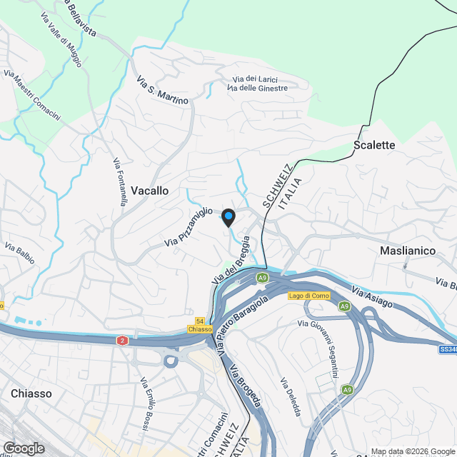 Attico 3.5 locali con tetto terrazza a Vacallo - Karte