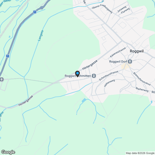 «Zwei Freunde» | Neubau 5.5-Zi.-EFH mit Hobbyraum & gecktem Sitzplatz | Roggwil BE - Karte