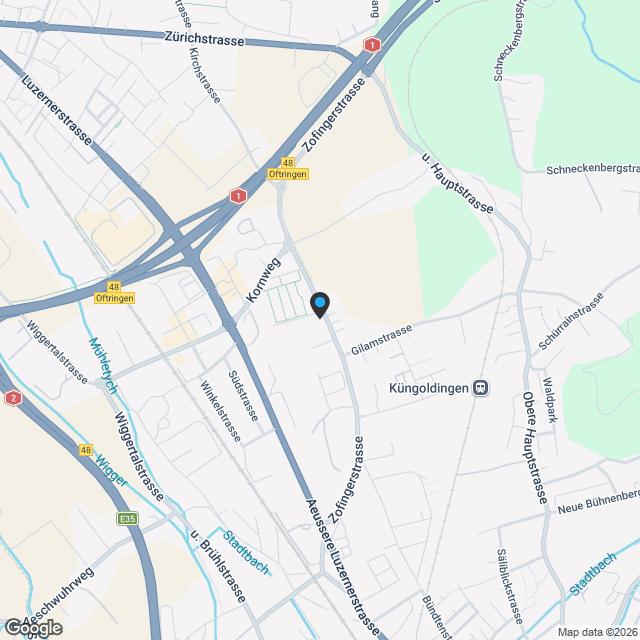 Gartenparadies - 4.5-Zimmer Wohnung mit 88m2 Garten, 34m2 Terrasse und 16m2 Wintergarten - Karte