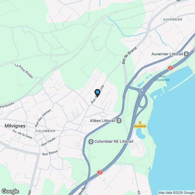 3 magnifiques villas individuelles modernes de 6,5 pièces à Colombier NE - Karte