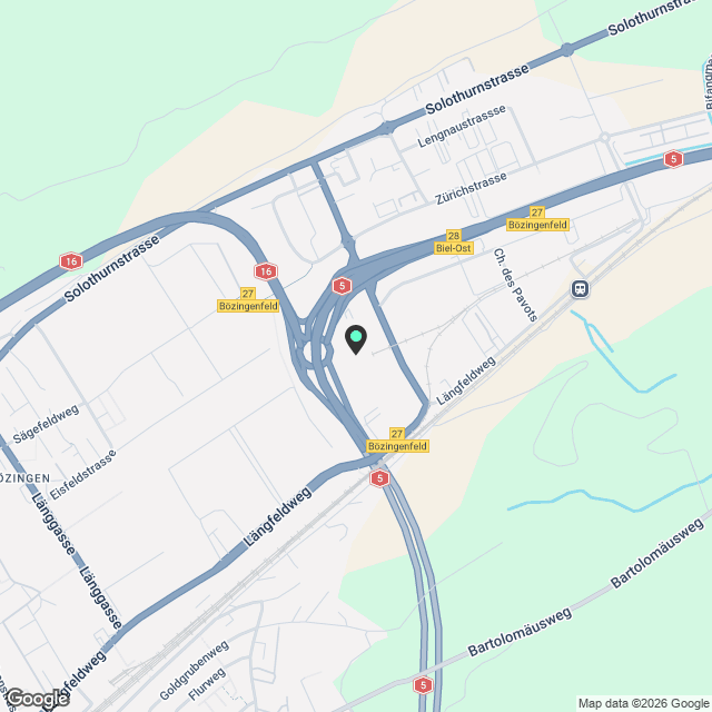 La Colombe, Bienne - Projet de construction neuve / La Colombe, Biel - Neubauprojekt - Karte