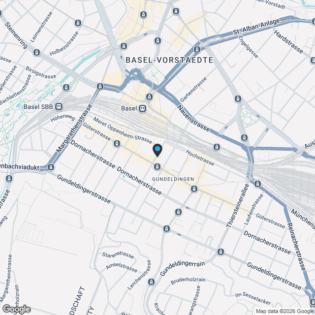 Moderne 3.5-Zimmer-Neubau-Wohnung im begehrten Gundeli - Karte