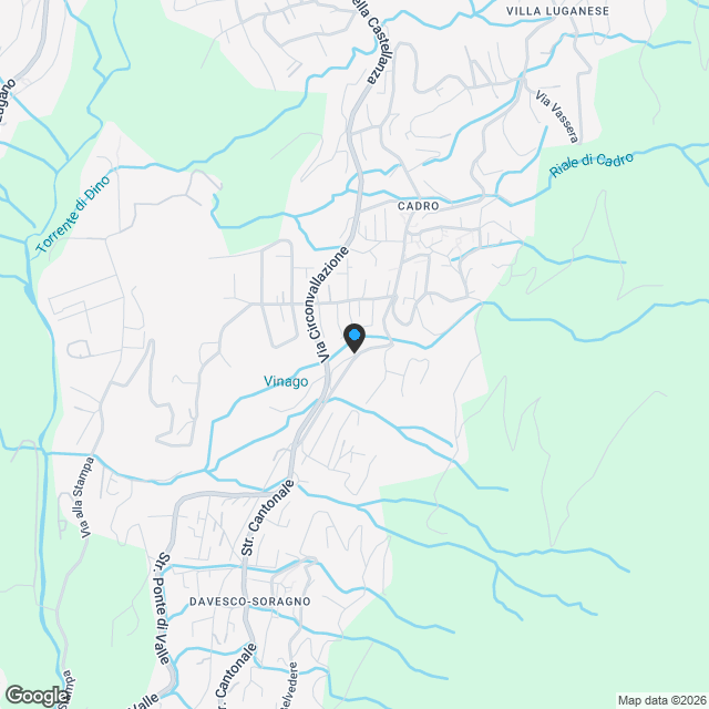 Lugano-Cadro: Casa moderna e funzionale immersa nel verde - Karte