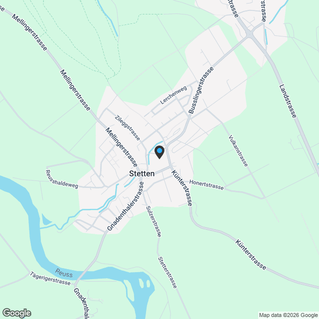 6 1/2-Zimmer-Doppeleinfamilienhaus mit nutzbarer Landfläche - Karte