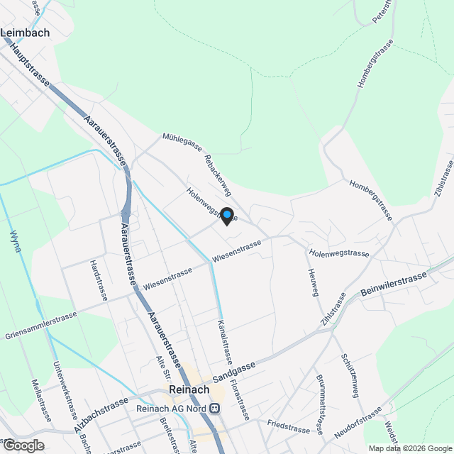 Moderne 4.5-Zimmer-Attikawohnung in Reinach AG - Neubau 2025 - Karte