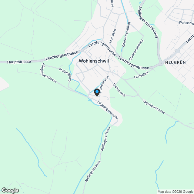 Neubau 3.5-Zimmer-Wohnung A 201 Acker-Glockenblume mit Minergie-Standard in Wohlenschwil - Karte