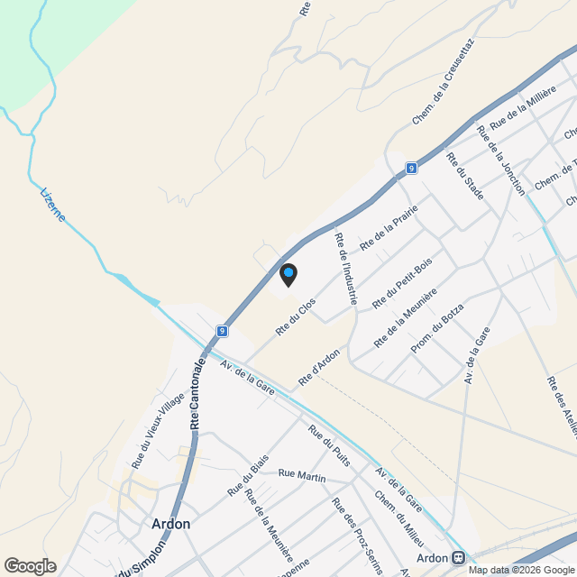 Nouvelle promotion - 3.5 pièces neuf avec balcon à Vétroz - Karte