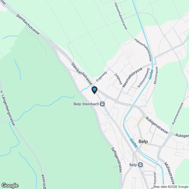 Attikawohnung an der Steinbachstrasse 33B, Belp - Karte