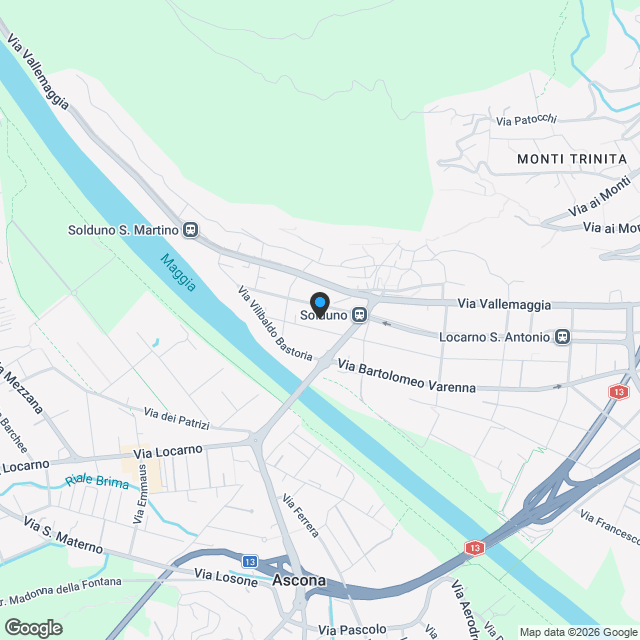 LOCARNO - generoso 2.5 con grande terrazza - Karte