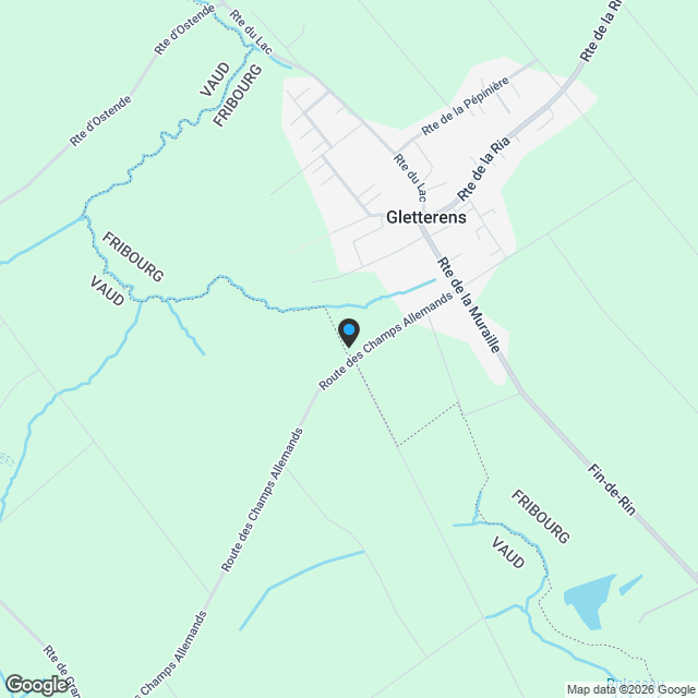 Gletterens Villa contigüe de 5.5 pièces Vue dégagée sur la campagne - Karte