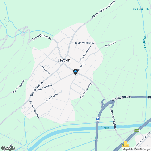 Appartement 4.5 pièces à Leytron - Karte