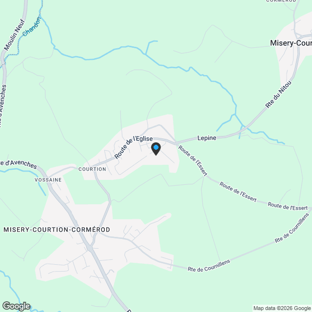 Villa individuelle de 5,5 pces à Misery-Courtion - Karte