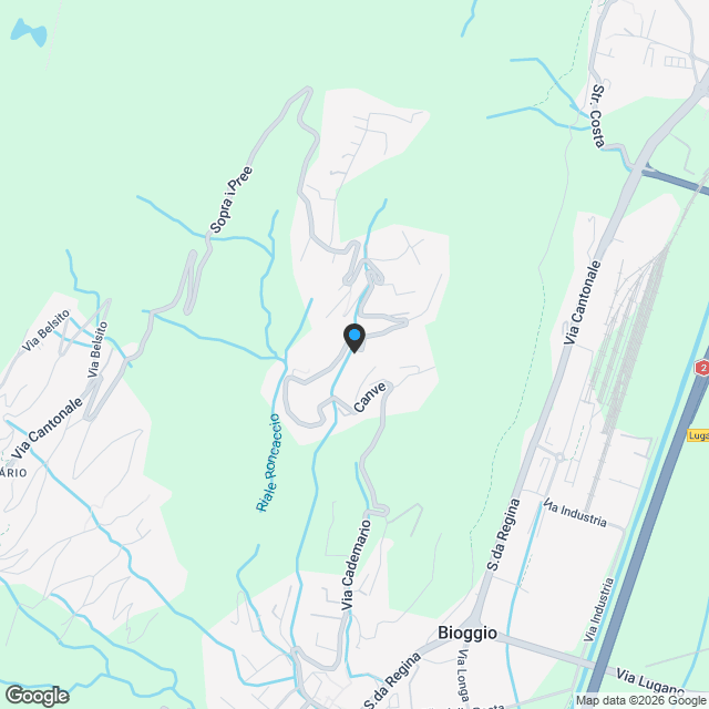 Appartamento con giardino a Bosco Luganese - Karte