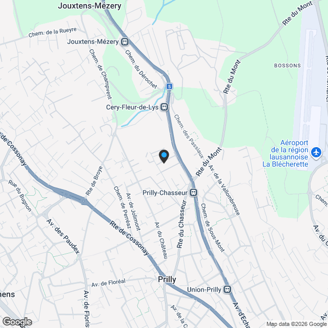 Dernier 4.5 pièces disponible, résidence exclusive de 3 logements à Prilly - Karte