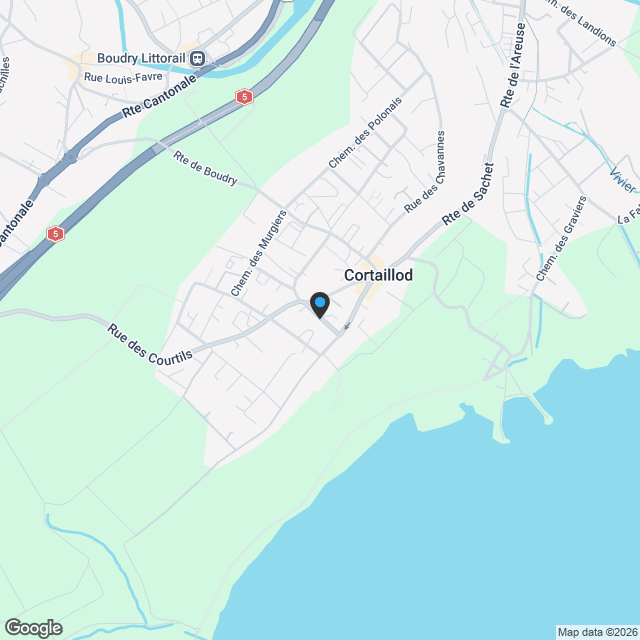 Appartement de 4.5 pièces en attique à Cortaillod - Karte