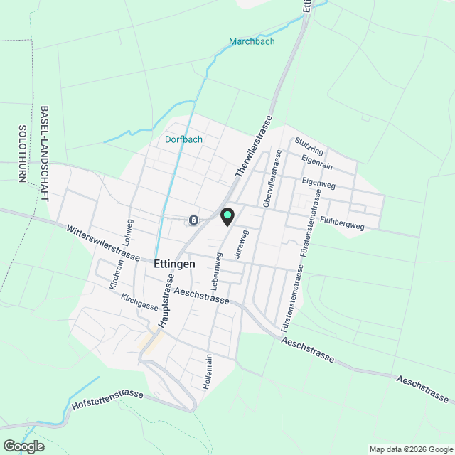 Attraktive 3.5-Zimmer-Wohnung EG (Neubau) in ruhiger Lage von Ettingen - Karte