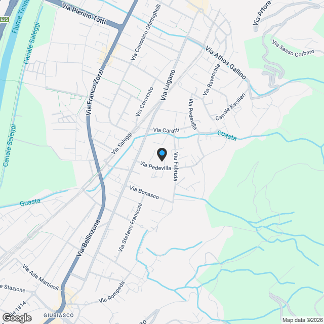 Moderno appartamento di 3.5 locali con ampia terrazza a Giubiasco - Karte