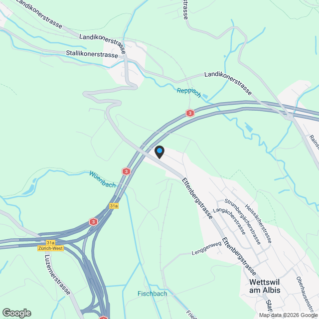 3 exklusive Eigentumswohnungen in Wettswil - Karte