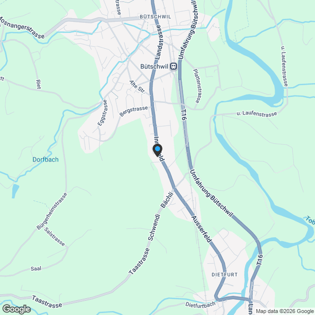 Neue 4.5 Zimmer im 2. Obergeschoss mit grossem Balkon - Karte