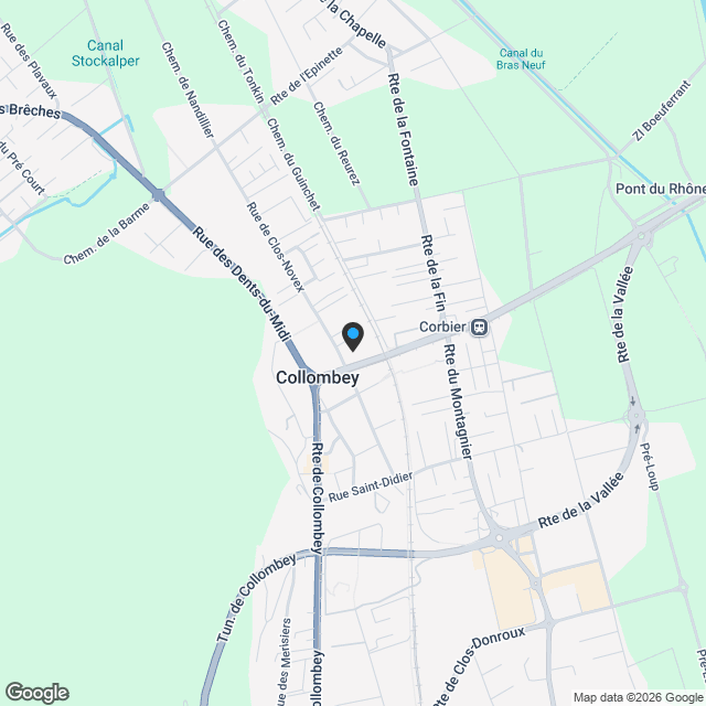 Villa jumelle 5.5 pièces à Collombey - Lot B - Karte