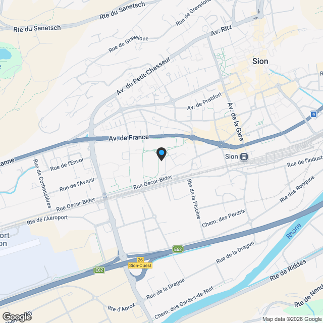 3.5pces NEUF au coeur de SION. - Karte