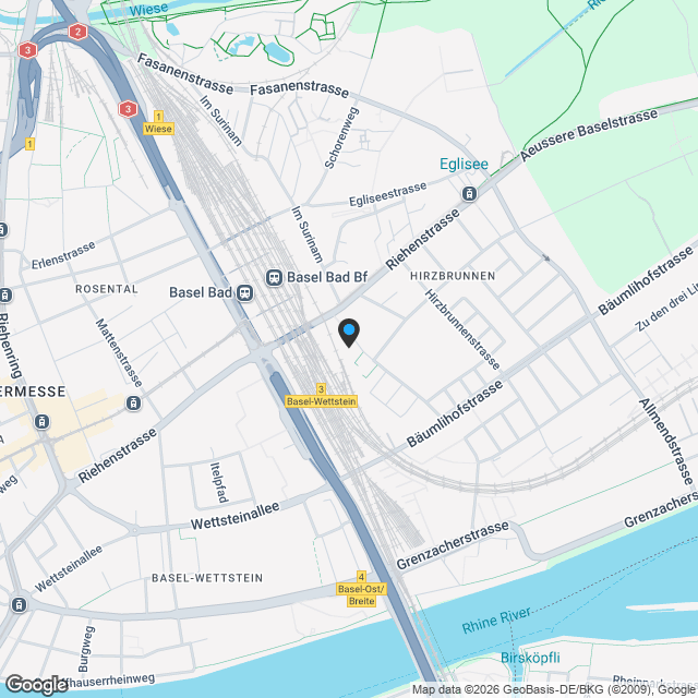Neubau: Geräumige 2.5-Zimmerwohnung an zentrumsnaher Lage - Karte