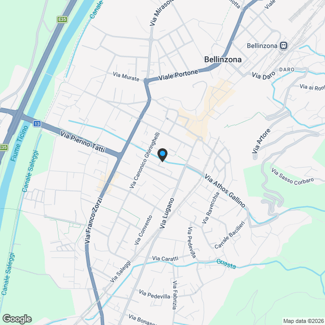 Res. 007, Appartamento di 3.5 locali, Bellinzona - Karte