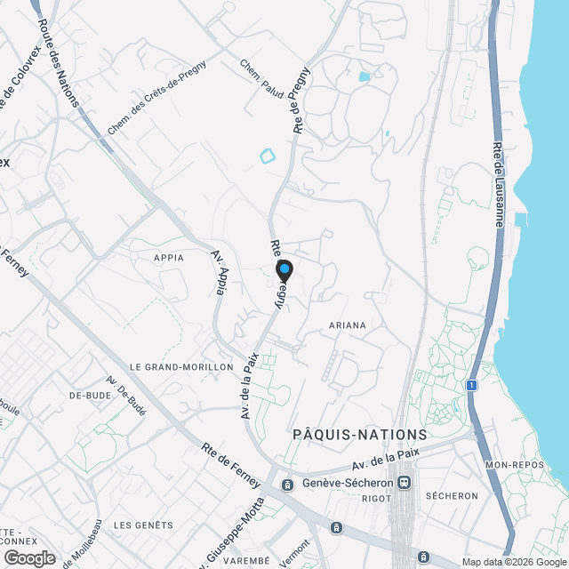 CASATAX: appartement neuf à vendre en rez-de-jardin et à deux pas des Organisations Internationales - Karte