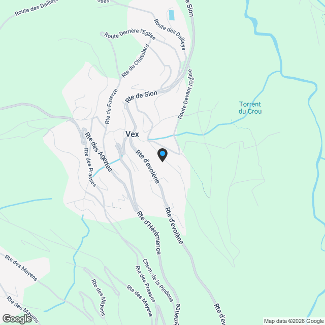 Nouvelle promotion de 6 villas de 4,5 pièces à Vex - Karte