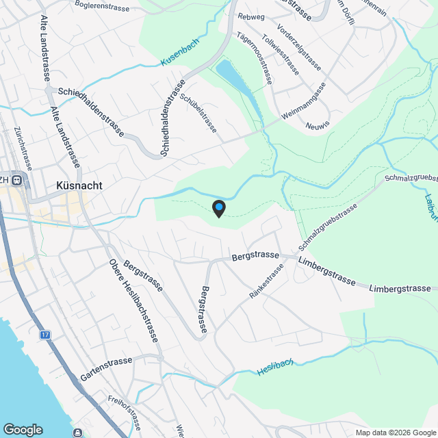 KUUUS - ANKÜNDIGUNG - 3x Neubau EFH in Küsnacht - Karte
