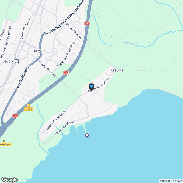 Promotion "Les Capites" - Bevaix - Duplex de 5.5 pièces au rez - Karte