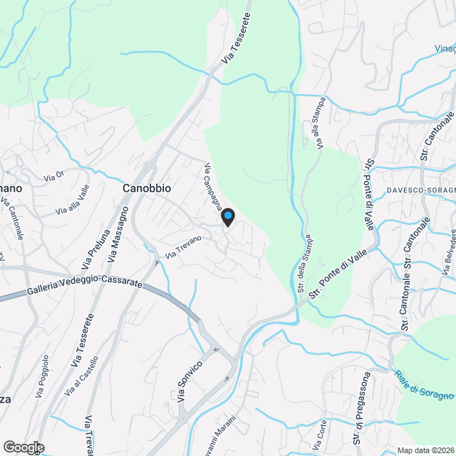 Residenza Rhose, attico 5.5 locali, Canobbio - Karte