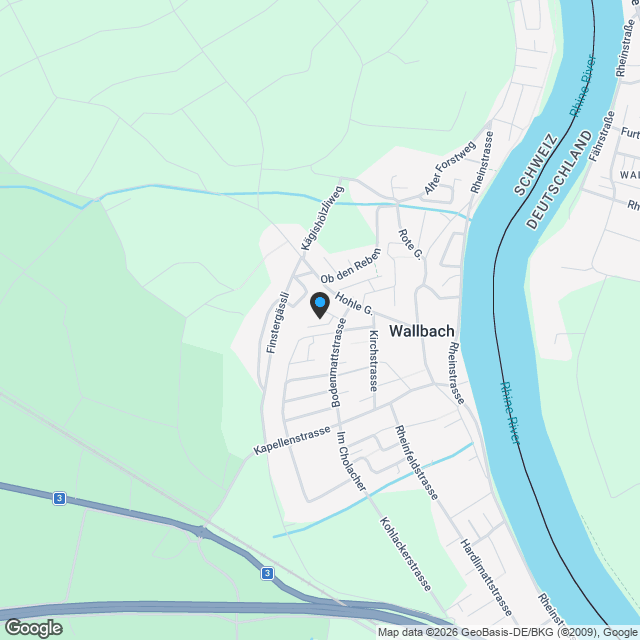 Exklusiver Neubau - modernes Wohnen am Rhein in Wallbach AG - Karte