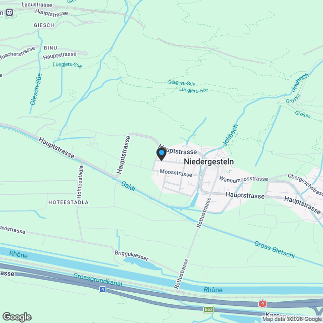 5.5-Zi-WHG - W6 im 2. OG der Überbauung «Däheimu» in Niedergesteln - Karte