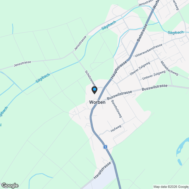 2.5 Zimmerwohnung in Worben - Karte