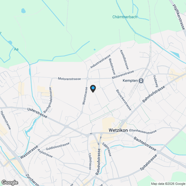 Quadro-Vista Wetzikon 4.5 Zimmerwohnung B1 - Karte