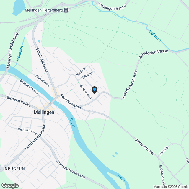 Letzte verfügbare Einheit: Naturnah wohnen im Neubau in Mellingen - Karte