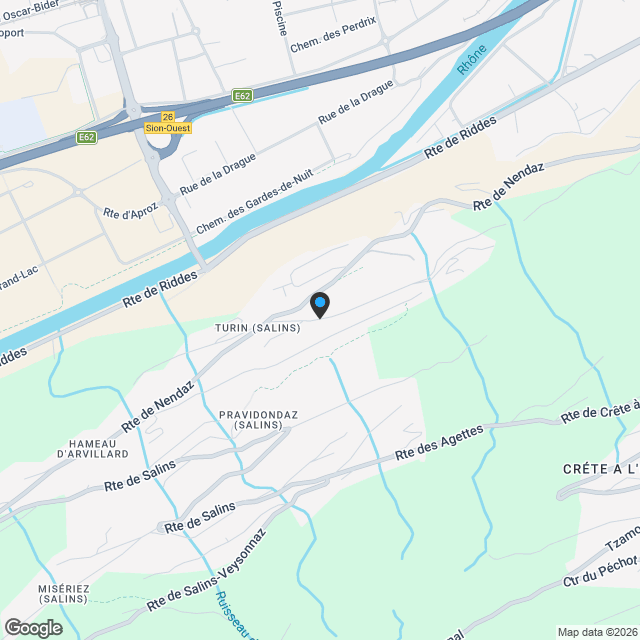 Résidence L'Envolée - Sion - App. 2. Projet en cours. Plans modulables et finitions à choix. - Karte