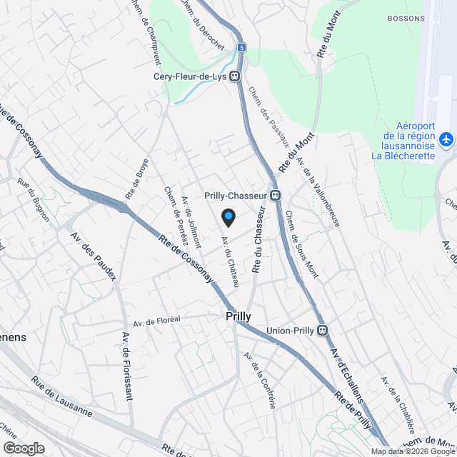 A 2 pas du centre de Prilly - Karte