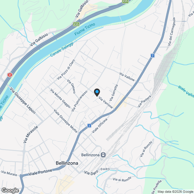 DIRETTAMENTE DAL PROMOTORE - Bellinzona - generoso 4,5 locali in Via Varrone 15 - Karte