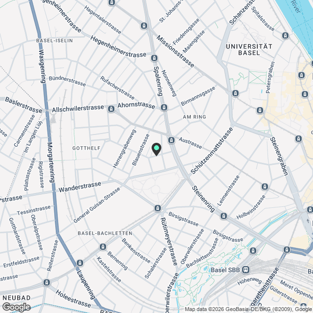 moderne Wohnung im Gotthelf-Quartier zu vermieten - Karte