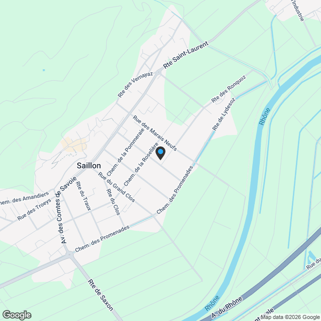 Saillon,  appartement 4.5 pièces rez avec jardin privatif de 243 m2 - Karte