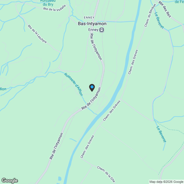Impasse des Cerfs 1 1667 Enney - Karte