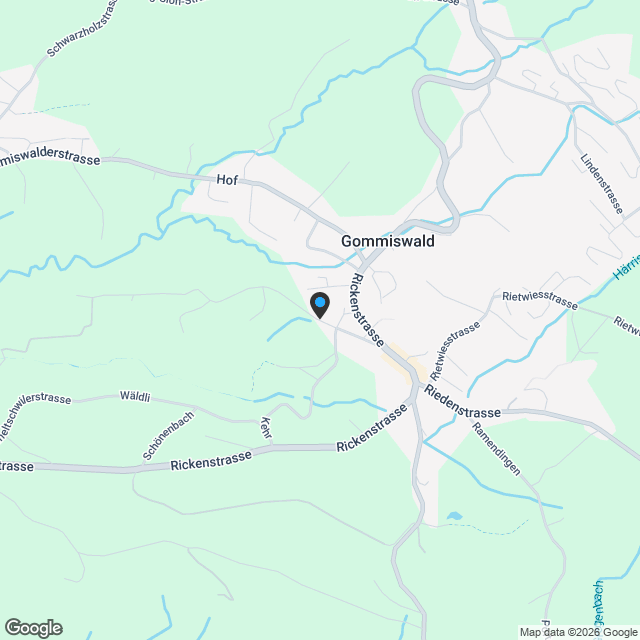 Moderne 4.5-Zimmer-Wohnung mit Gartenanteil in Gommiswald - Karte
