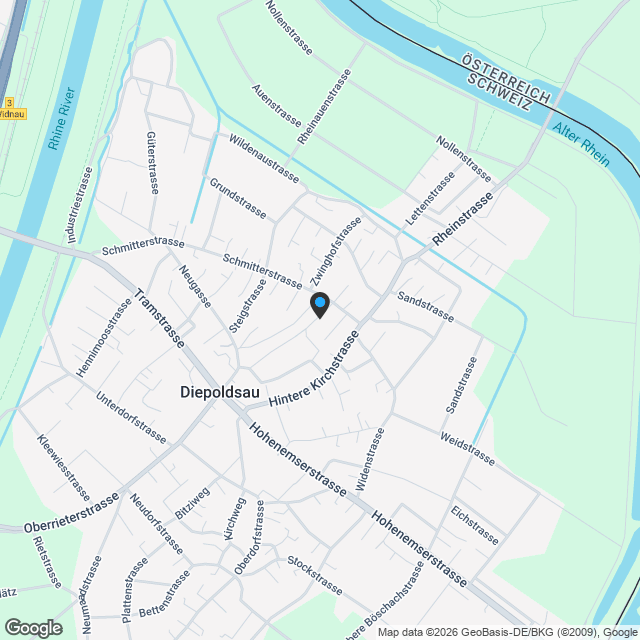 Urbanes Wohnen im Grünen - "schmitterpark.ch" Diepoldsau - Karte